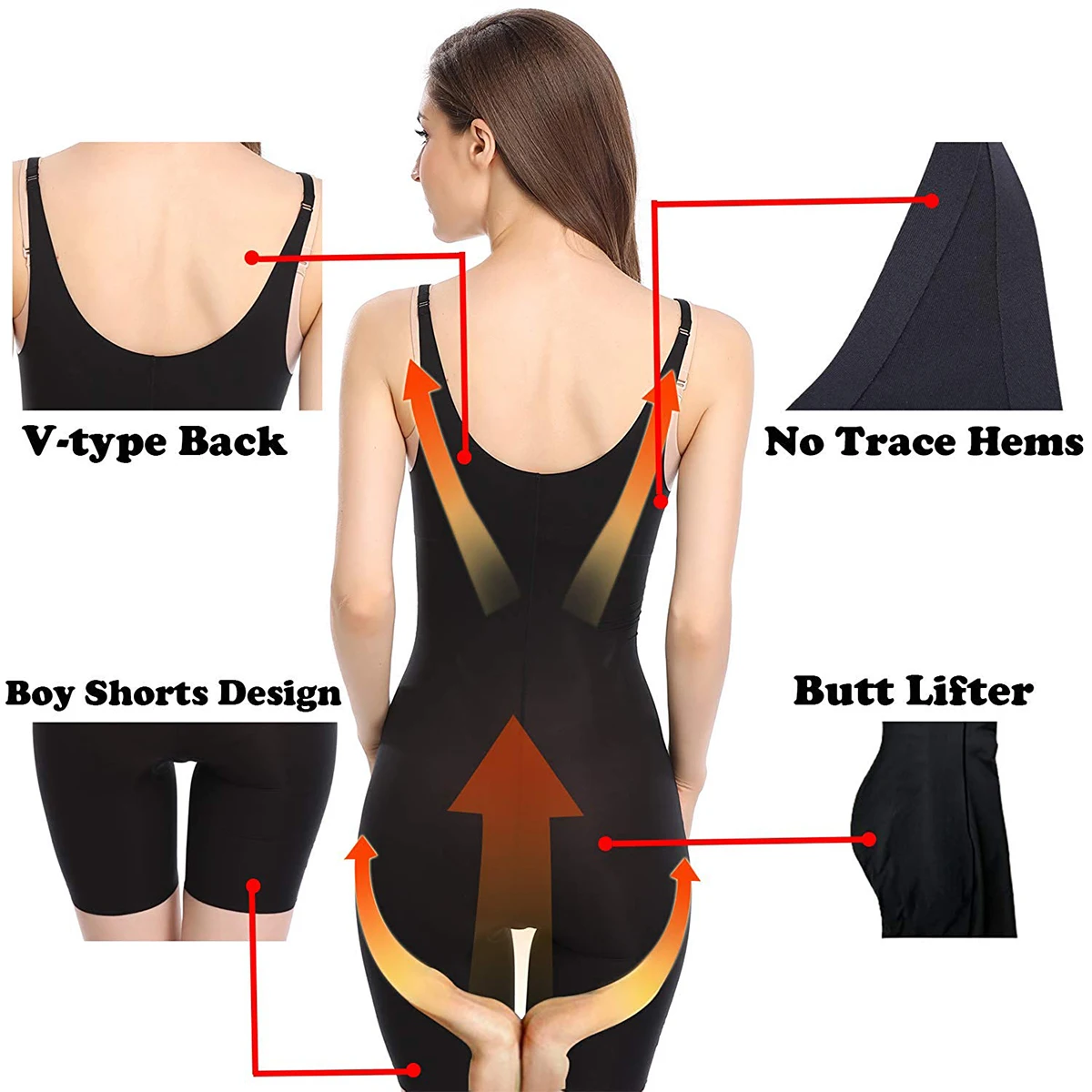 Joyshaper Silm Body Shaper для женщин, регулируемый животик, контроль талии, тренажер, сексуальный, открытый бюст, боди, подтяжки, нижнее белье, плюс размер