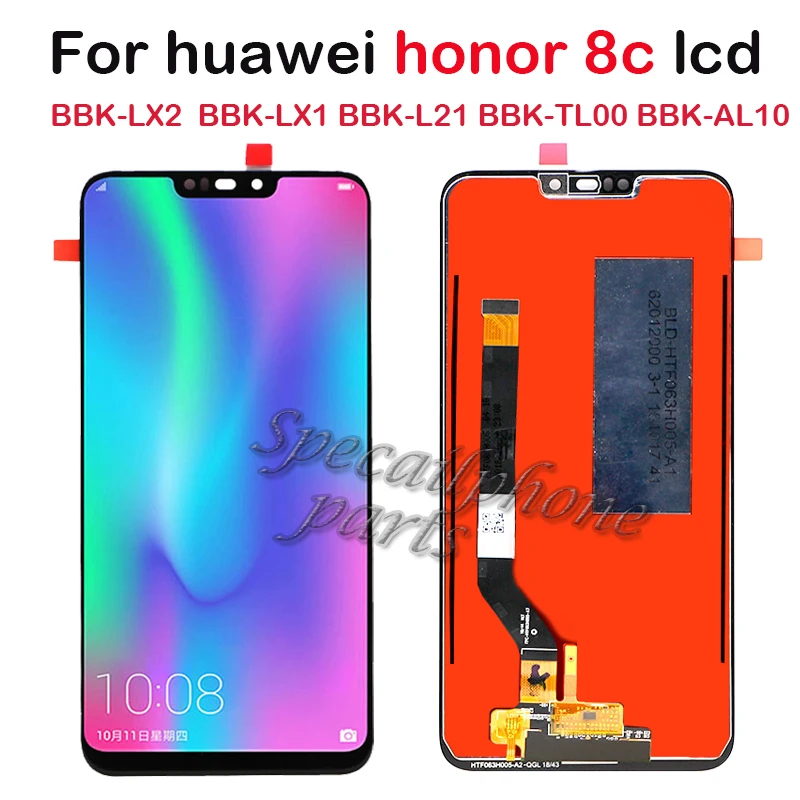 Оригинальный ЖК дисплей для Huawei Honor 8C BBK LX2 LX1 L21 сенсорный экран с дигитайзером в