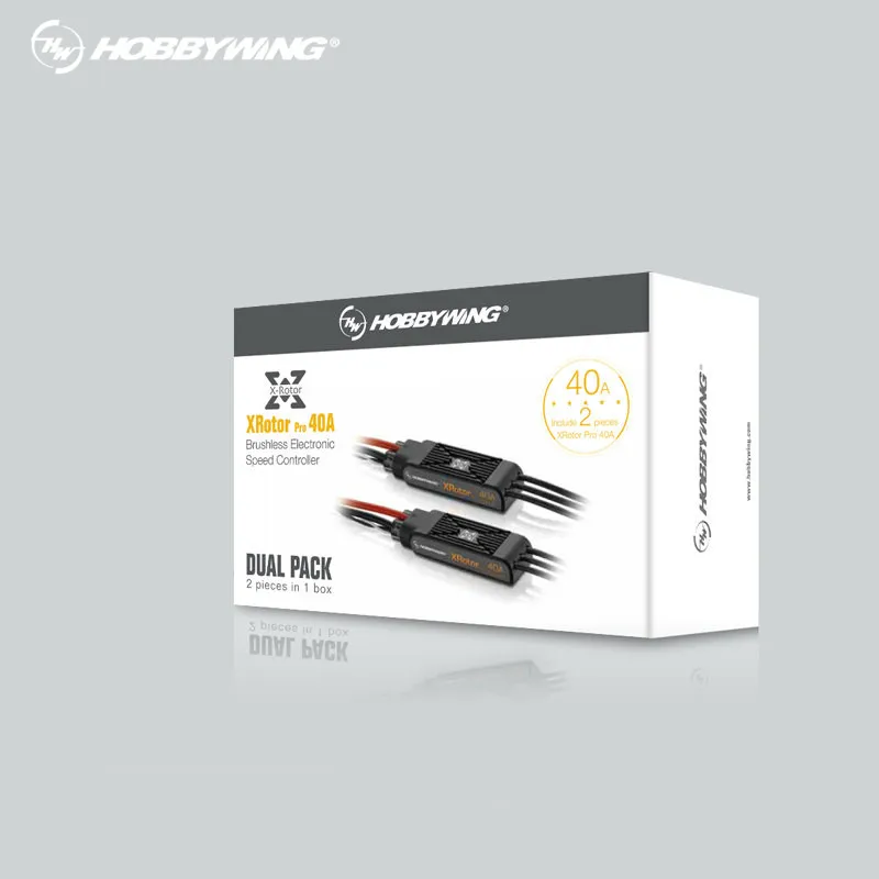 Оригинальный Hobbywing XRotor Pro 40A ESC 2 шт./коркор. без BEC 3S 6S Lipo Brushless DEO для Quadrocop 550 ~ 880