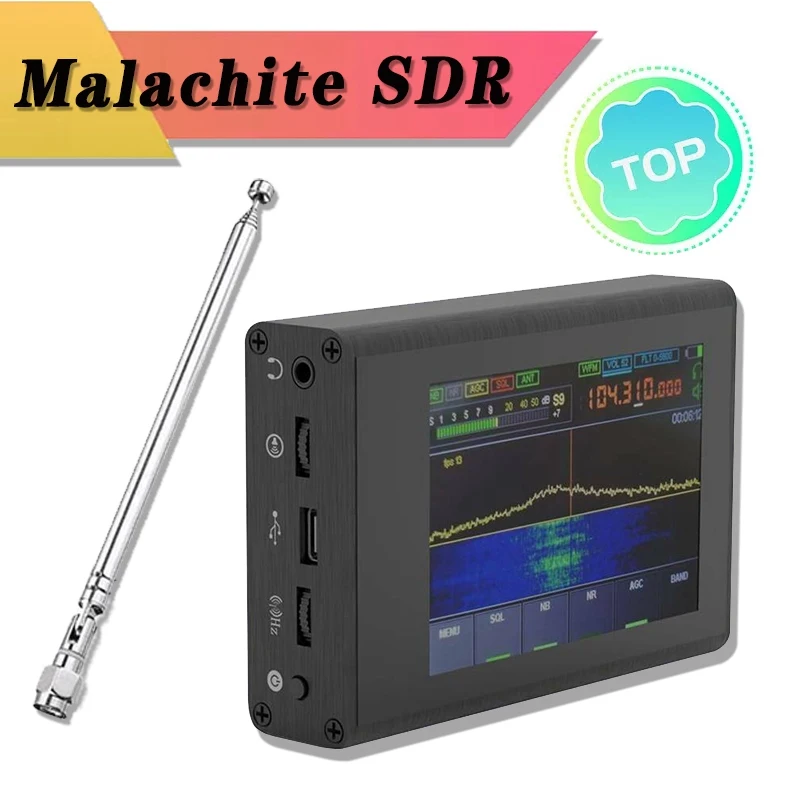 50KHz-200MHz-50MHz-2GH Malachite SDR DSP Receiver Malahit Shortwave Radio 3.5 Screen Electrical Inst