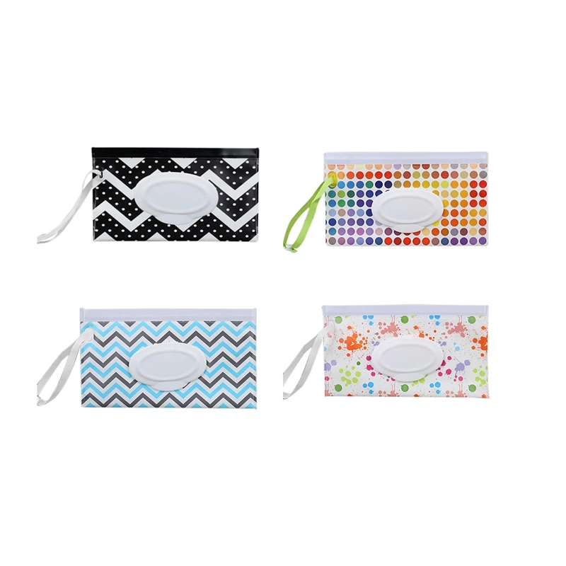 

4 Pcs Portable Baby Wipes Dispenser Reusable Wet Wipe Pouches Eco Friendly Handy Travel Diaper Wipes Carrying Case