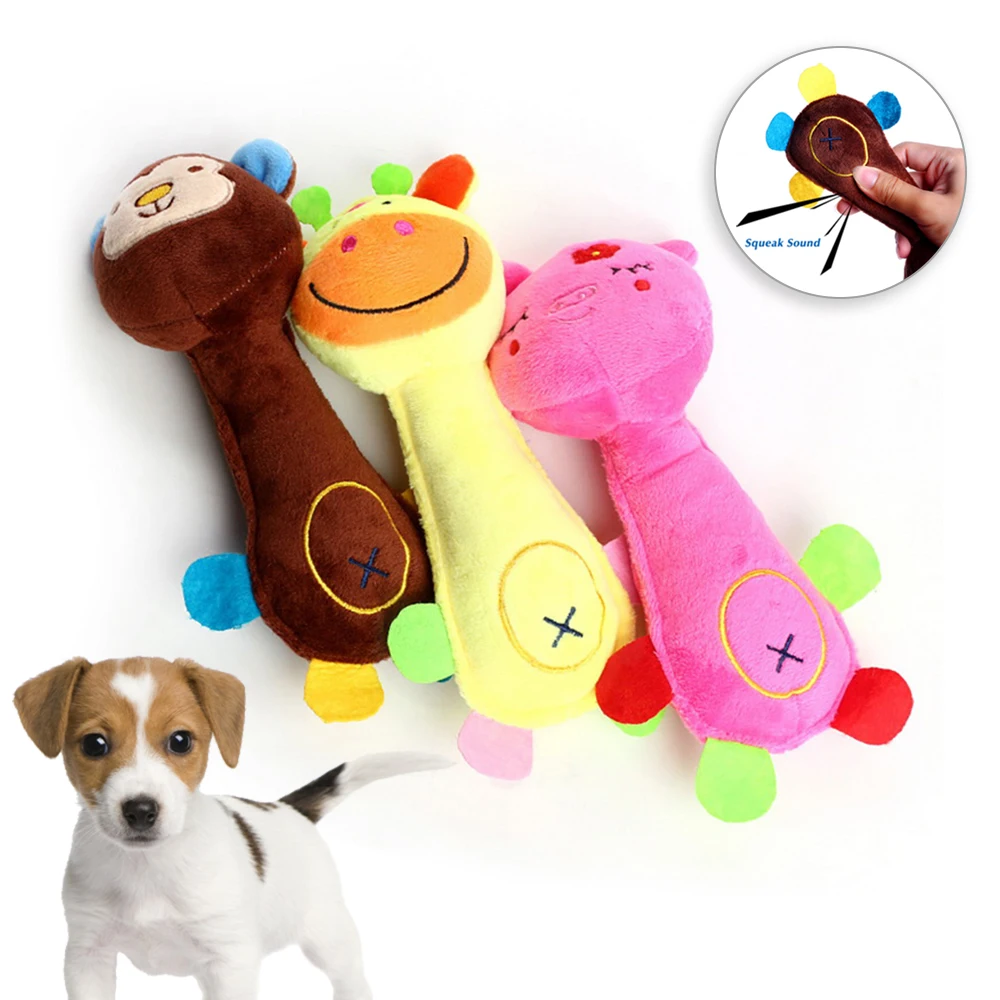 Pet Molar Toys Dog Chewing Toy Plush Cat Squeak For Small Large Funny Fleece Dogs Sound Traning Supplies | Дом и сад