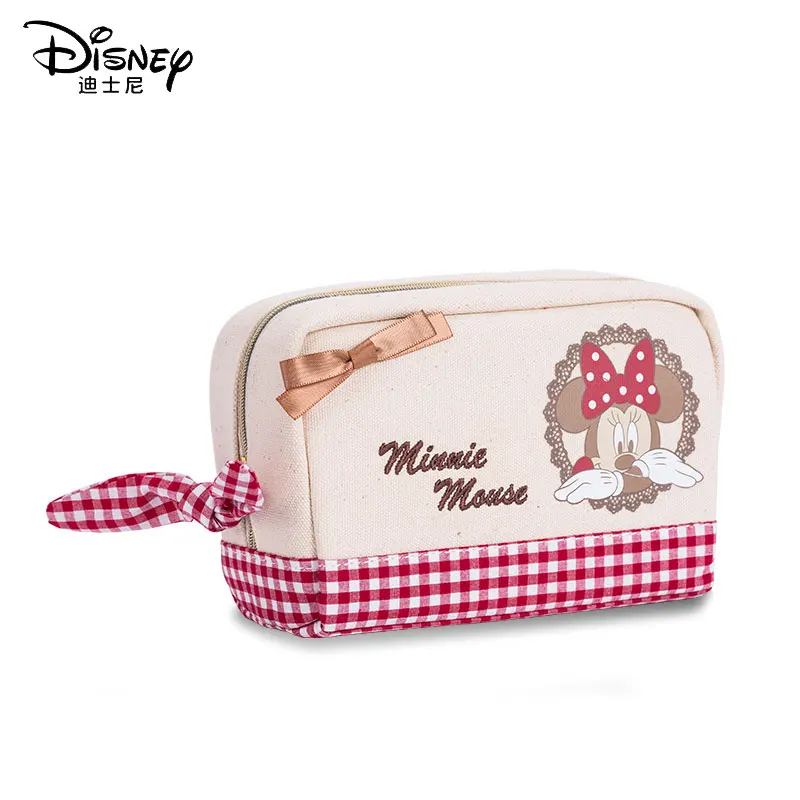 Косметичка Disney Minnie для женщин портативная холщовая вместительная сумочка