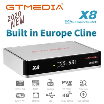 

NEW 2020 satellite TV BOX GTMIDA X8 Built in Europe Cline and Europe 19.2 E satellite program update from V8 NOVA V9 Super V8X