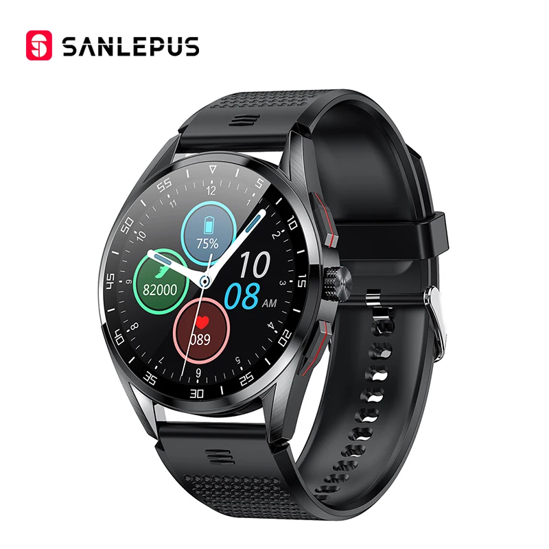 Photo Product SANLEPUS 2021 Smart Watch Men Full Touch Screen Smartwatch IP68 Waterproof Sports Fitness Tracker Health Monitor For Android iOS