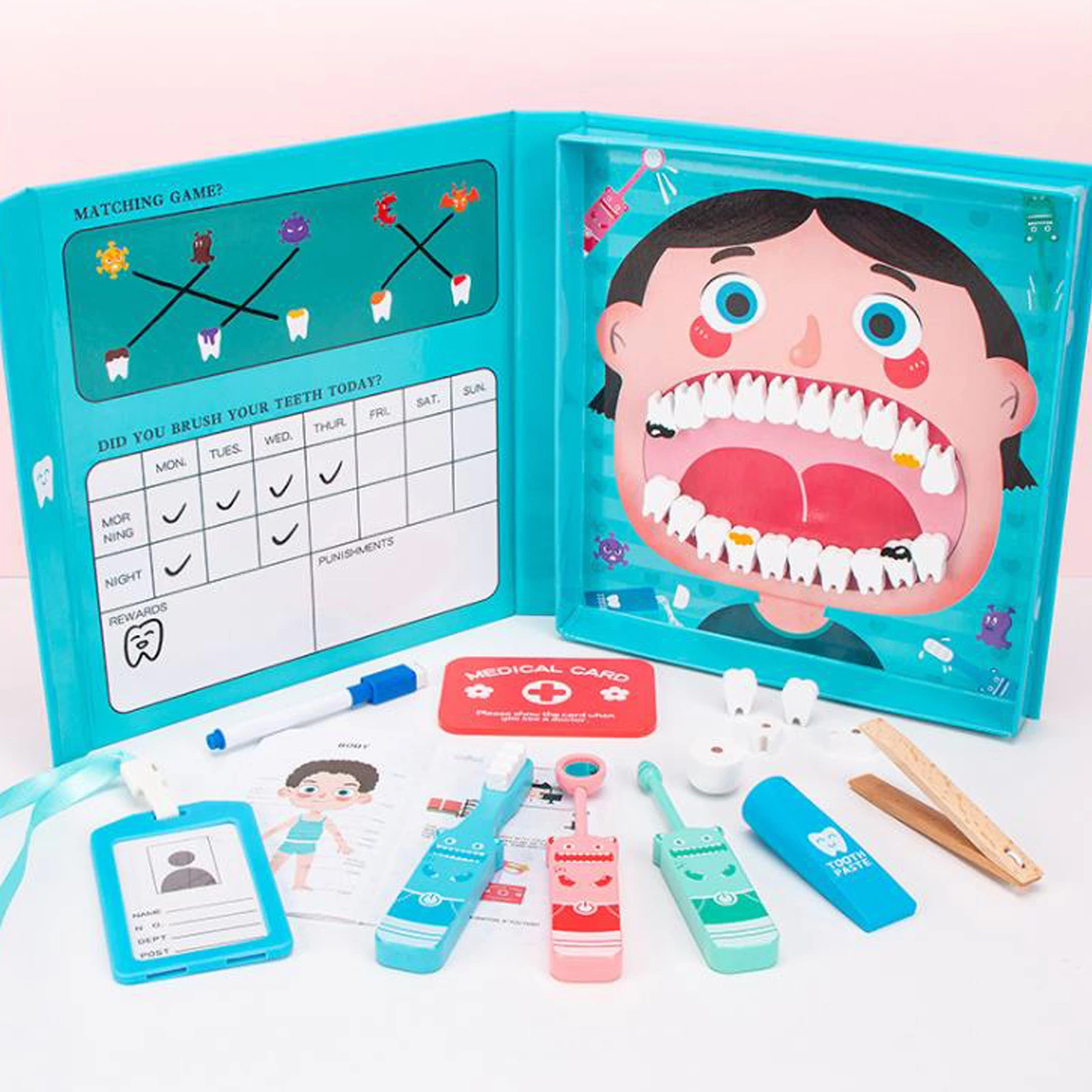 Teórico nivel Derribar Juego de juguetes dentales educativos de madera para niños, Juego de  extracción de dientes, Kit de dientes molares, juguete de dentista Cosplay,  odontología, regalo de Navidad|Juguetes de doctor| - AliExpress