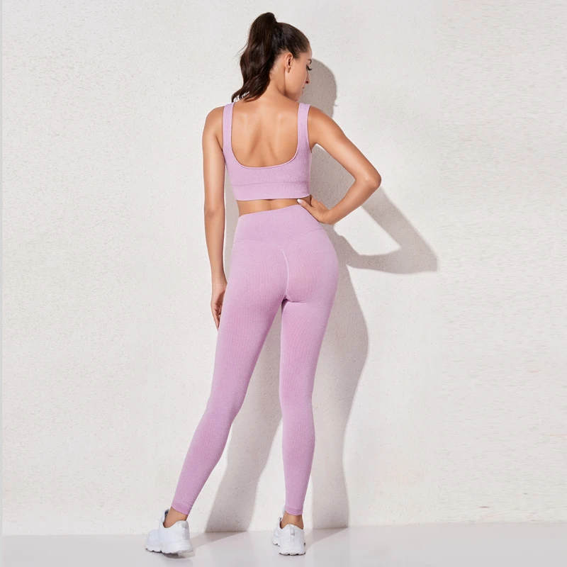 Women's Sportswear Fitness Yoga Sets High Waist Sports Leggings Sports Bra Gym Clothing Workout Set Sport Suit