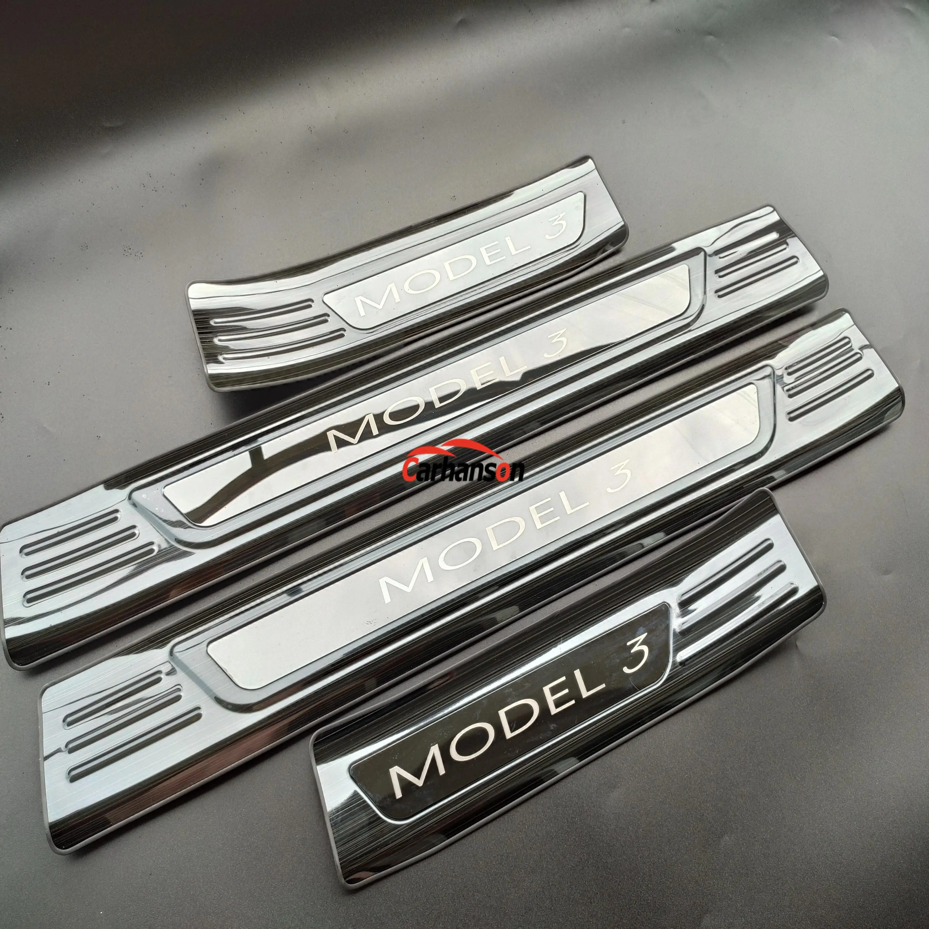 Накладка на порог для Tesla Model 3 защитная наклейка из нержавеющей стали аксессуар