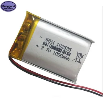 

Banggood 3.7V 1000mAh 102535 Lipo Polymer Lithium Rechargeable Li-ion Battery Cells Fit 902535 092535 Model Battery