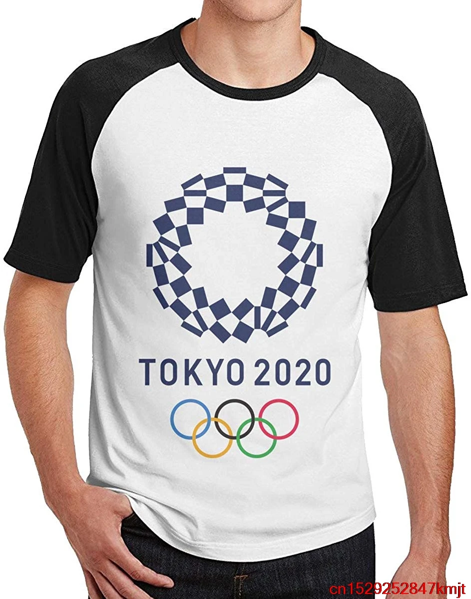 FGHFG Design Tokyo 2020 Olympic Games Baseball T Shirts OFGHFG Neck for Man Black L Unisex women t shirt|T-Shirts| - AliExpress