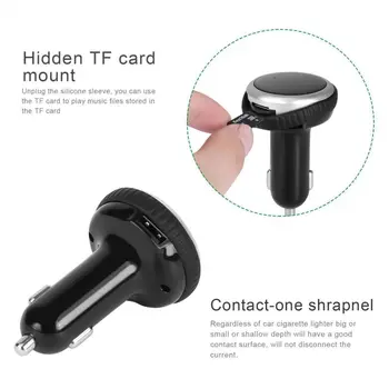 

Auto Locator Handsfree Bellen Met Dual USB Charger Radio Adapter Mp3 Player Wireless In Auto Bluetooth Fm-zender Met Smart