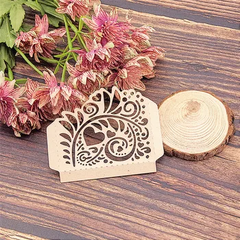 

8.7x8cm Corner flower frame Cutting dies metal crafts paper die-cutting /DIY embossing Christmas and New Year Scrapbooking