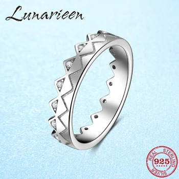 

Hot Sale 100% 925 Sterling Silver Wavy triangle Clear CZ Circle Finger Ring For Women Wedding Engagement Jewelry Gift