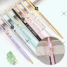 Customized LOGO Fashion Metal Ballpoint Pens School Office Hotel Advertising Ball Gel Pen Promotional Gift Pens Custom Souvenirs