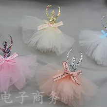 Кружевная юбка с блестками в Корейском стиле; Детские аксессуары для волос; заколки; аксессуары; материал для украшения в подарок