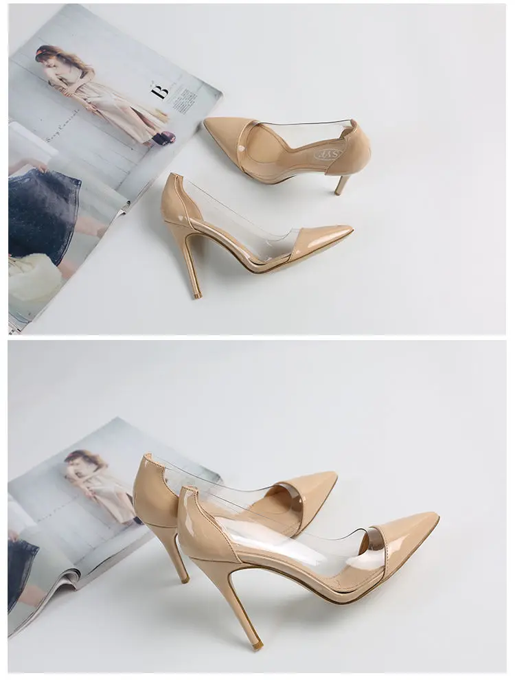 New Women Transparent High Heels