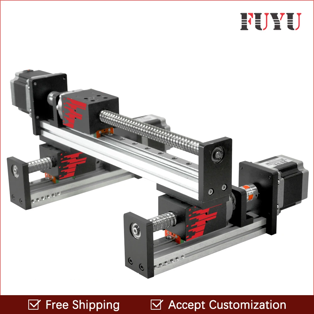 Details about   CNC Linear Rail Guide Slide Stage Actuator Ball Screw Motion Table Nema23 Motor