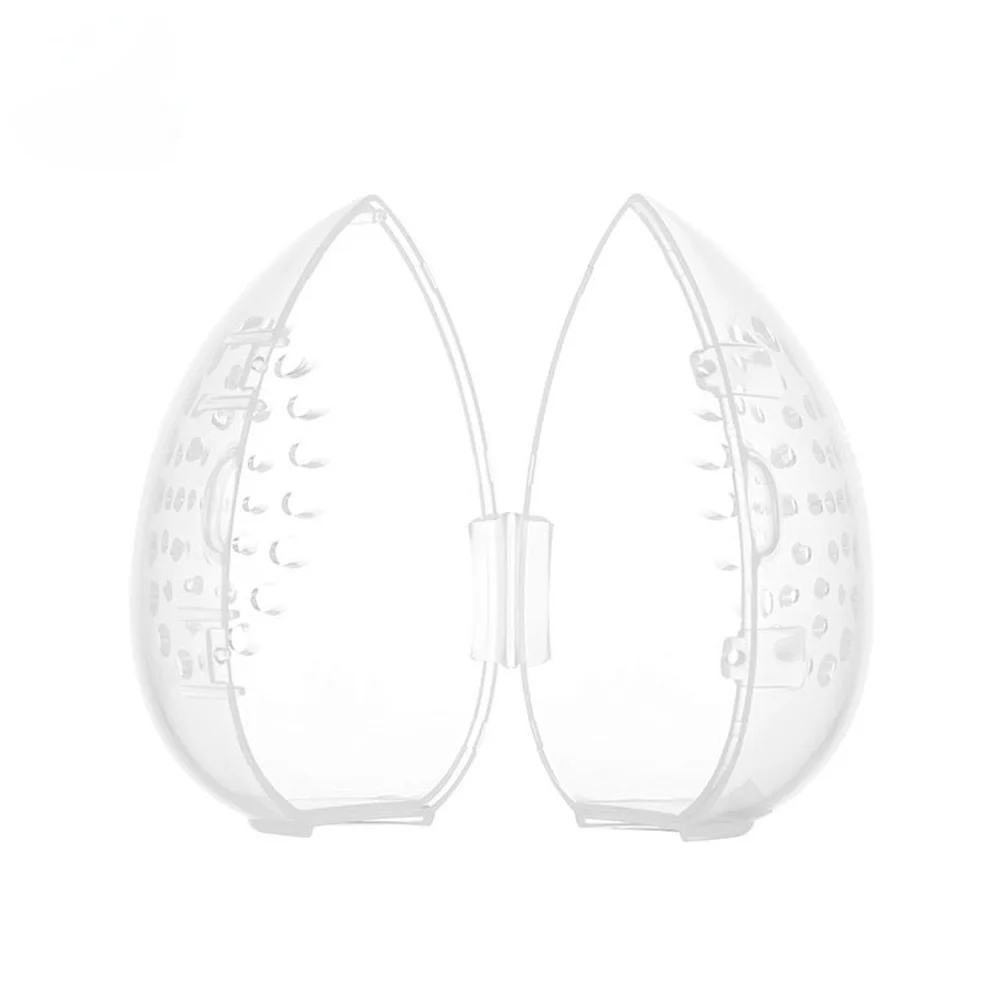 Cosmetics Sponge Holder Makeup Bag Plastic Protable Waterproof Storage Sponge Egg Shape Box Women's Cosmetics Accessories