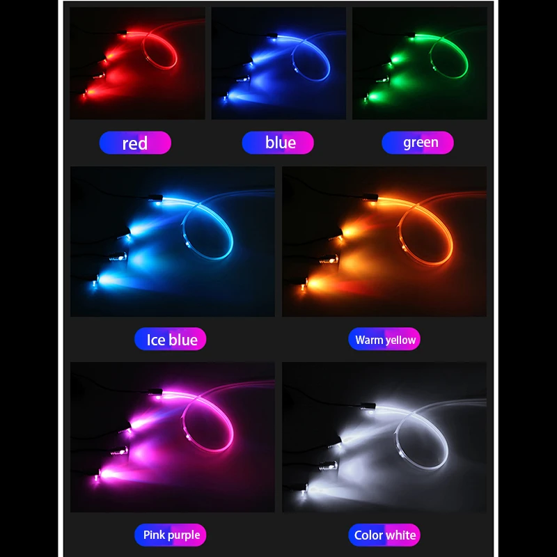 12 В звук активная EL неоновая подсветка для салона автомобиля RGB светодиодный прочный интерьер автомобиля свет многоцветный Bluetooth телефон управление атмосферный свет