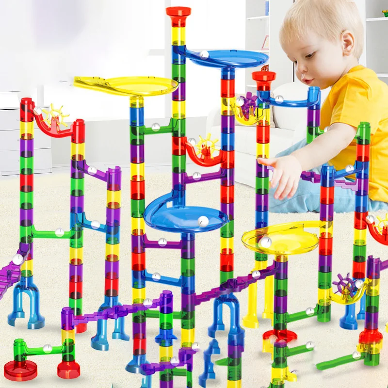 

Large size 122pcs orbital ball blocks children's early education blocks large particles assembled parent-child interactive toys