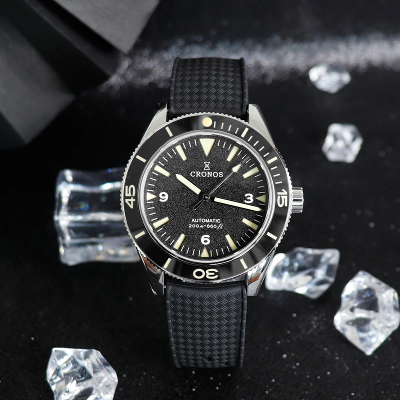 Cronos Sea Master 300 Diver Men Watch 