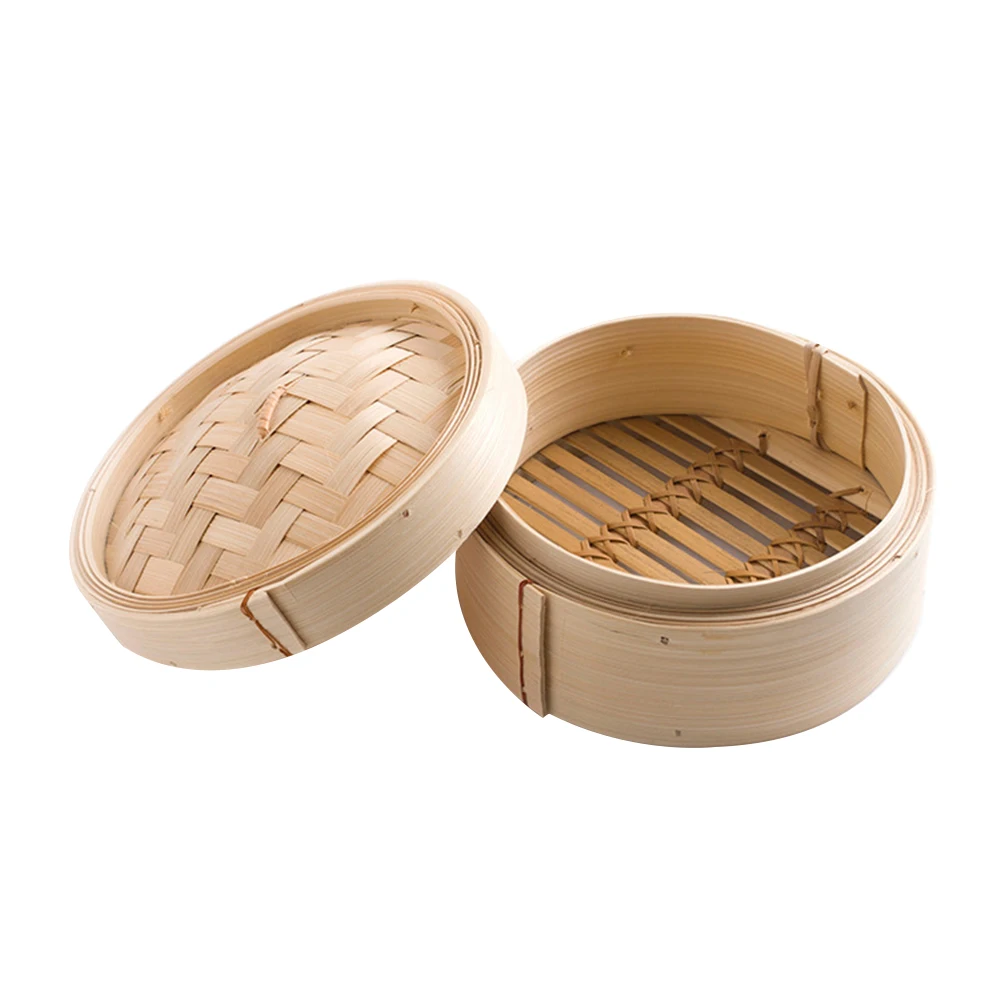 

1 Set Bamboo Steamers Chinese Dim Sum Steaming Basket Cookers Dessert Rice Steamers With Cover Cookware Cooking Tools