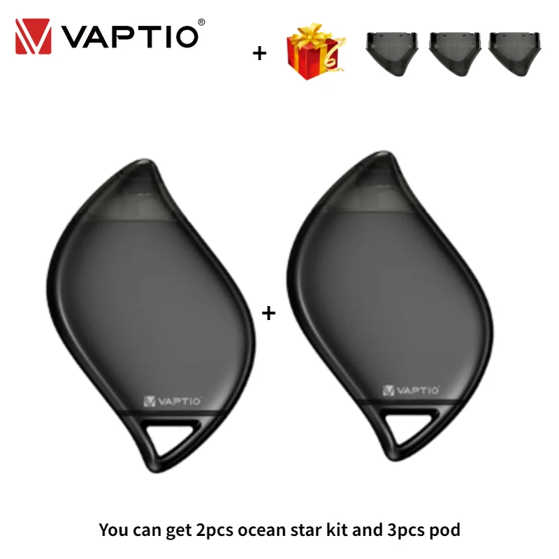 Vaptio Vape комплект 550 мАч встроенный 12W вейп сигарета 3 шт. 1 5 мл Pod налив сверху
