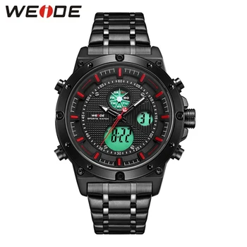 

Relogio Masculino WEIDE Watch Men Quartz Military Movement Analog Digital Watch Bracelet Band Wristwatch Dual Display Male Clock
