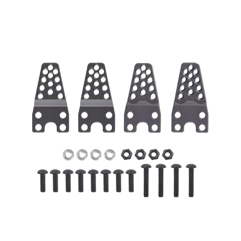 

4PCS RC Car Aluminum Shock Absorber Tower Lift Lower Adjust Stand for 1/10 RC Crawler Axial SCX10 Upgrade Parts-Titanium Color