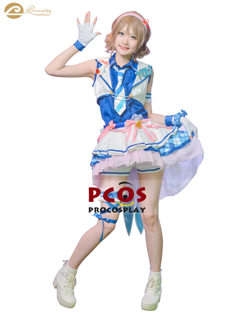 

ProCosplay LoveLive!Sunshine!! arcade game YOSORO! Watanabe You outfit cosplay costume for women mp005196
