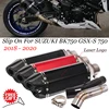 Slip On For SUZUKI GSX-S750 BK750 GSR750 GSX S750 2017-2020 Motorcycle Exhaust Systems Escape Moto Modified DB Killer Link Pipe