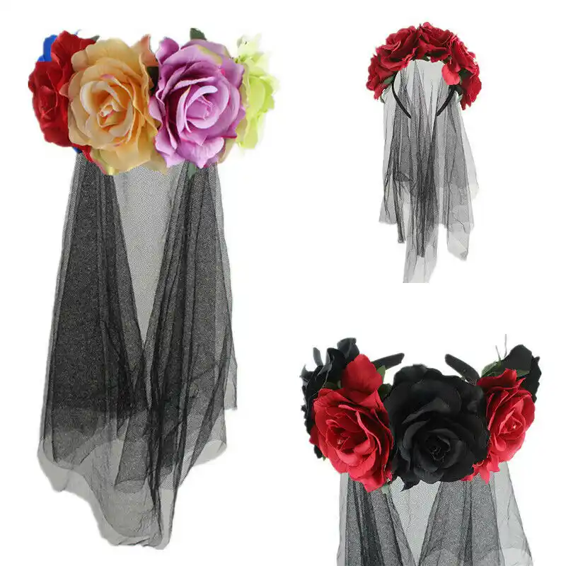 Get New Ladies Girl Day Of The Dead Red Rose Headband Headdress Flower Halloween Hat Black Red Flower Garland Elastic Fancy Headband Aliexpress Desktop Wallpaper Free Get Wallpaper New Ladies Girl Day Of The Dead Red Rose Headband Headdress Flower Halloween Hat Black Red Flower Garland Elastic Fancy Headband Aliexpress For Android