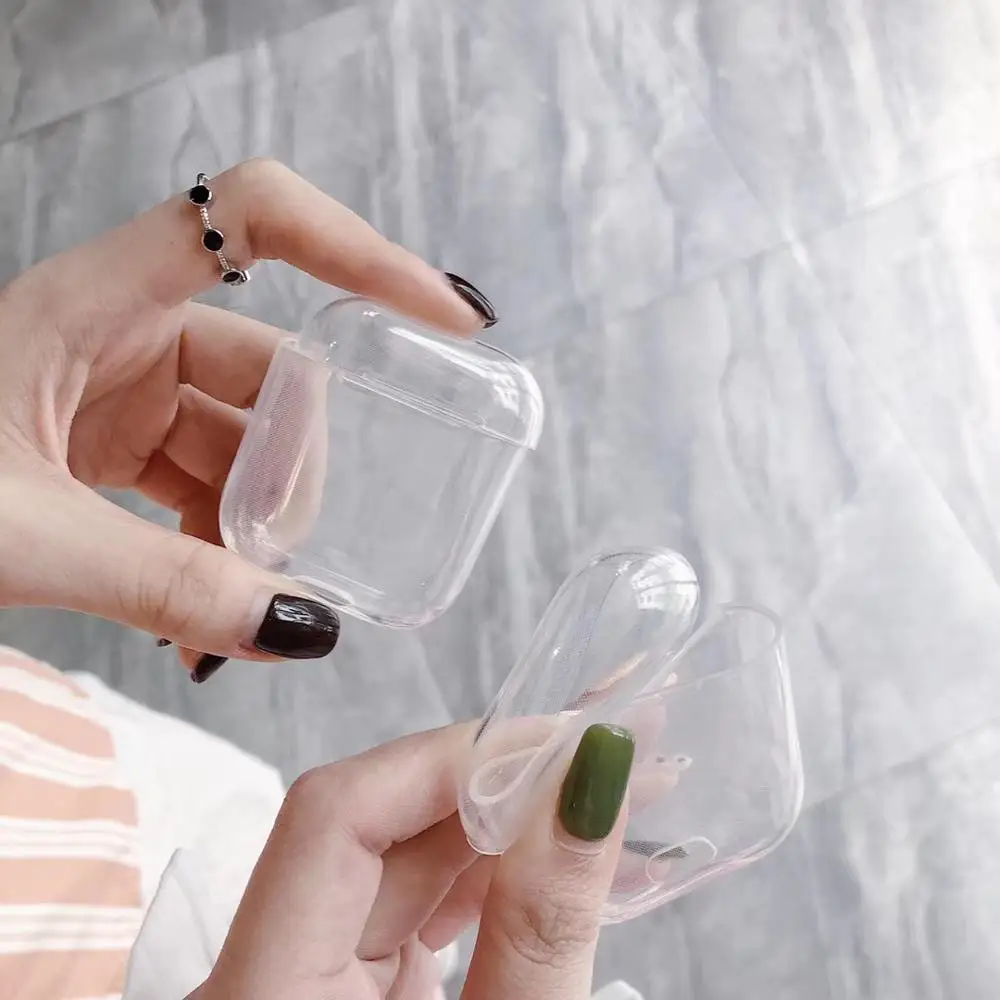 

Soft Case for Airpods 1 2 TPU Transparent Cover Wireless Earphone Headphone Accessories