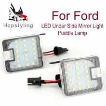 2 шт. высокий яркий светодиодный светильник s для Ford Mondeo C-Max Kuga Focus Escape S-Max светодиодный светильник под зеркалом авто Замена