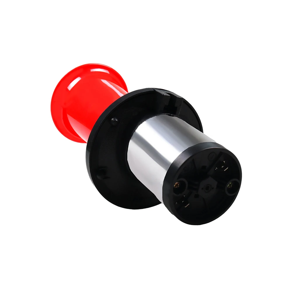 Car Air Horn 12V 115dB Single Trumpet 450 Hz Loud Classic Chrome/Red Air Horn For Car Van Truck Train RV AUTO Boat Alarm car siren horn car air horn
