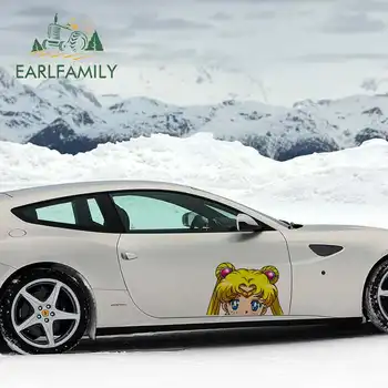 

Earlfamily 43cm x 28.7cm For Sailor Moon Car Stickers Fine Decal Waterproof Cartoon Creative Car Door Protector Decoration