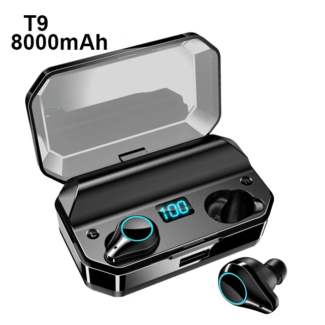 Type 4 8000MAH TWS 8000 мАч наушники Bluetooth стерео беспроводные наушники водонепроницаемые наушники с светодиодный дисплеем Спортивные Беспроводные наушники - Цвет: Type 4 8000MAH