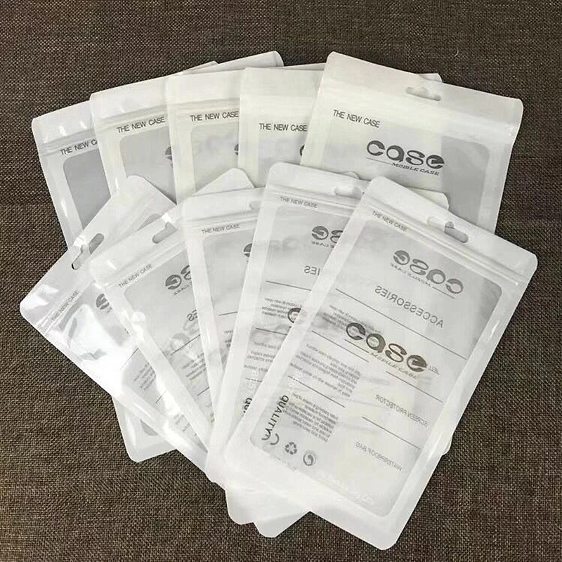 200Pcs 12X21cm Plastic Zipper Cell Telephone Accessories Mobile Phone Case Cover Packaging Storage Bags for SONY iPhone 6 Plus 3