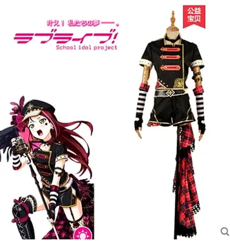 

2019 New LoveLive!Sunshine!Aqours！Punk Rock Awakening Riko Sakurauchi Dress Cosplay Halloween Christmas Outfit Free shipping