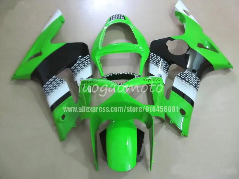 OEM Кузов для зеленый blk KAWASAKI ZX 636 6R 600CC ZX600 ZX636 03 04 обвесы ZX6R 2003 2004 обтекатели|Полные