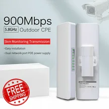 2 шт. COMFAST 5 км 900 Мбит/с длинный диапазон 5,8 ГГц открытый мини беспроводной мост Точки доступа wifi CPE ретранслятор 12dBi Wi-Fi антенна Nanostation