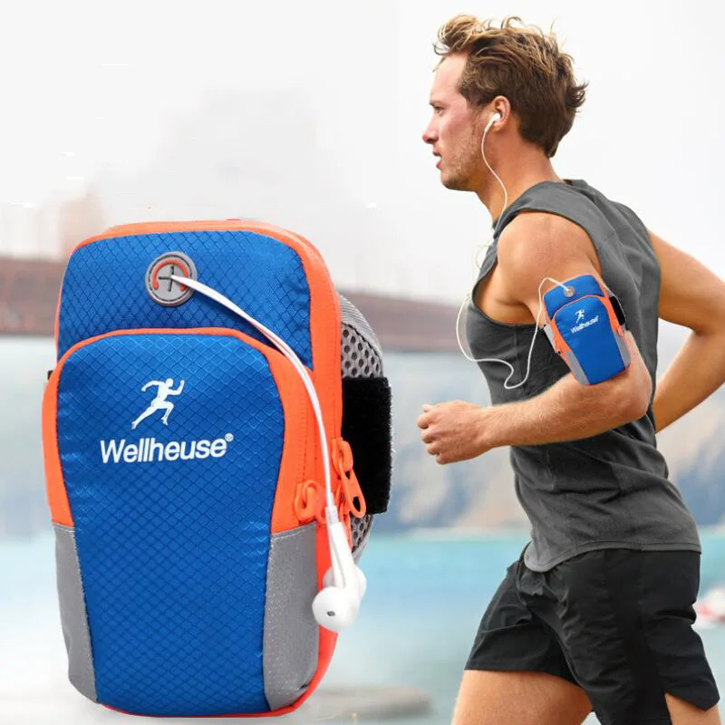 

Mobile Phone Bag Sport Arm Bag Wrist Bag Outdoor Yoga Fitness Music Headphone Jack Men And Women-Special Offer