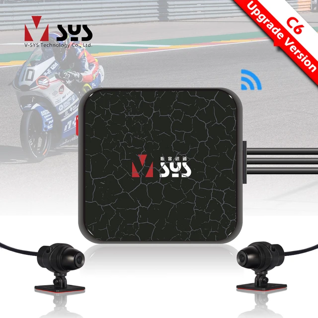 $US $69.00  SYS VSYS C6 Dual Motorcycle Action Camera Recorder DVR Front and Rear View Waterproof Motorcycle Da
