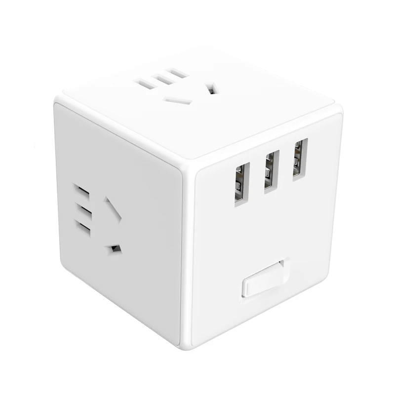 Wireless Xiaomi Mijia Magic Cube USB зарядное устройство Блок питания адаптер 6 портов гнездо конвертер мини компактный разъем розетка - Цвет: Wireless