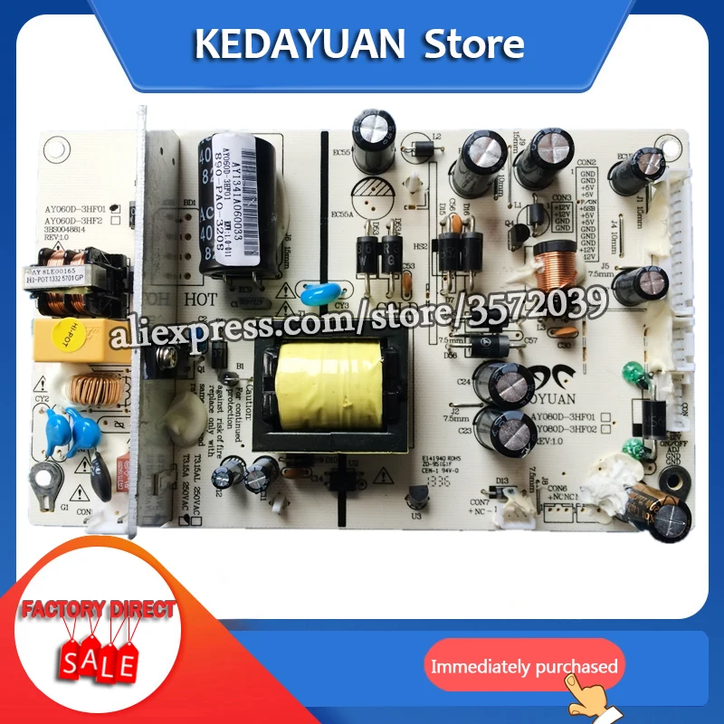 Бесплатная доставка Для AY1341A060033 плата питания AY060D-3HF01 BS0048814 REV: 1 0 | Компьютеры и