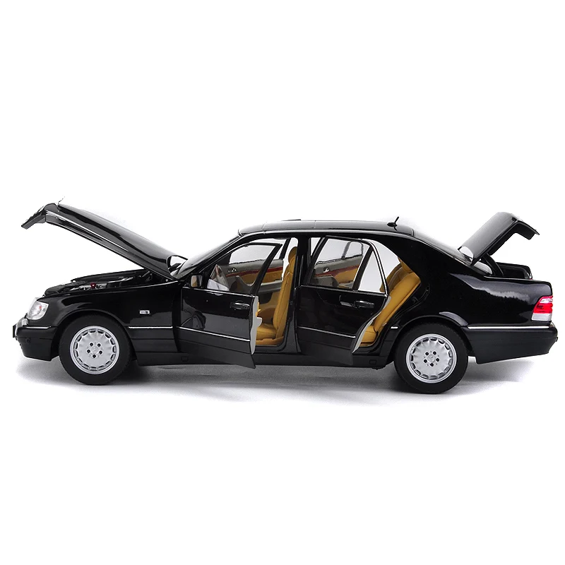 1:18 литая модель для Norev W140 S320 1997 классический седан Игрушечная машина из сплава миниатюрная коллекция подарок S600 S500 - Цвет: Black