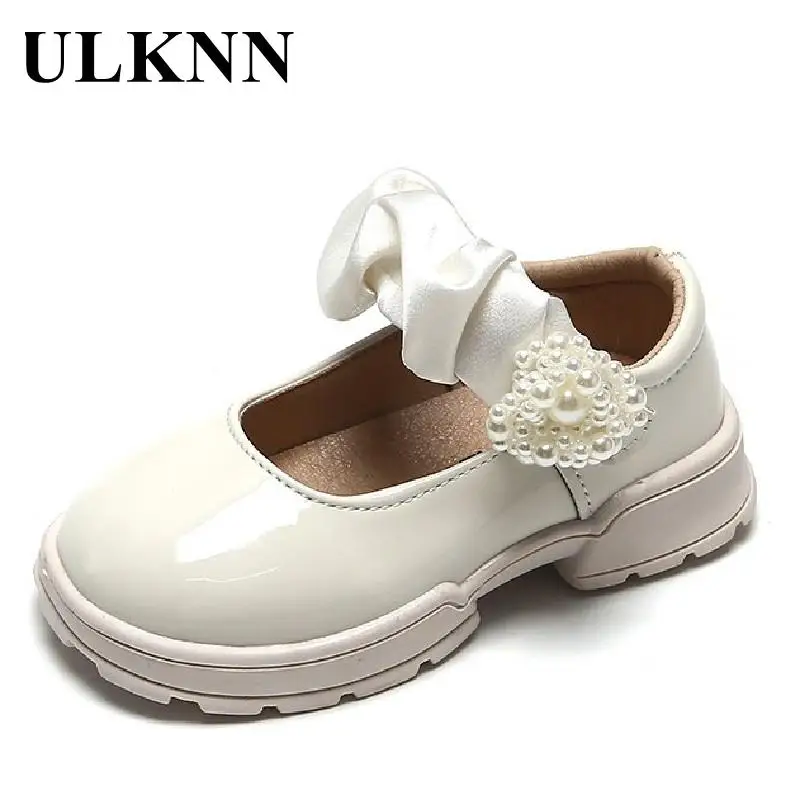 ULKNN Children's Leather Shoes   Baby Girl Kids Princess Shoes Spring Infant  Toddler Newborn First Walking Footwear Black