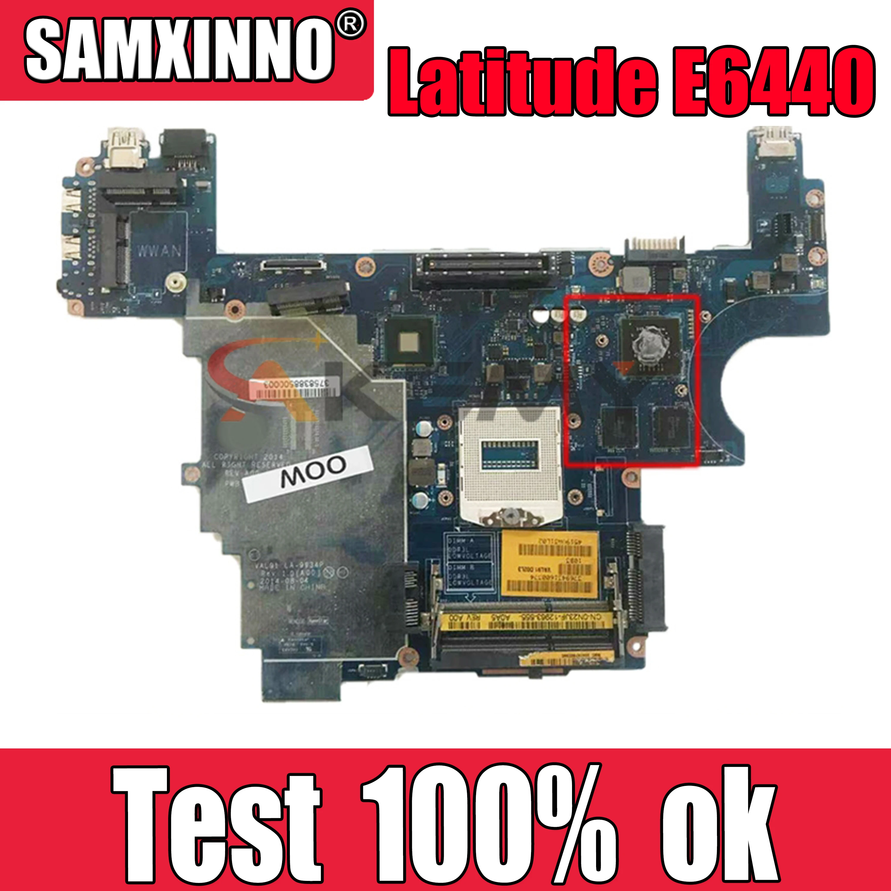 ต้นฉบับเมนบอร์ดแล็ปท็อปสำหรับ DELL Latitude E6440 Mainboard CN 0D5CH1 ...