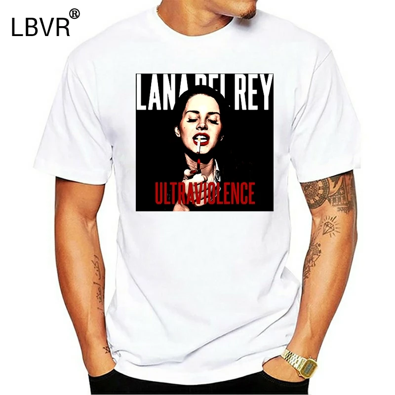 Мужская футболка Lana Del Rey белая с принтом фруктов из ткацкого станка размер s S-3XL
