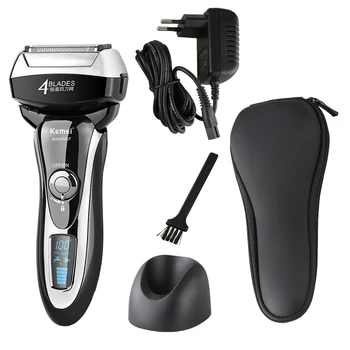 

Electric Shaver LCD Display for Men Waterproof Cutter Head Rechargeable Razor Dry Wet Shaving Wireless Stainless Steel Machine